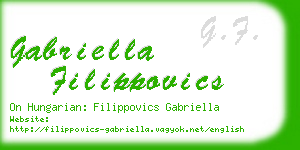 gabriella filippovics business card